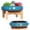 Blue, variant on GYA 7.3/10 Inch Succulent Pots with Drainage Trays Large Succulent Planter with Stand Round Bonsai Pots Ceramic Flower Planter Pot for Indoor Cactus Plants