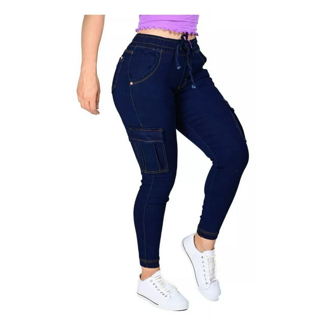 Pantalon Jogger Tipo Cargo Para Dama Con Stretch Itzi 462
