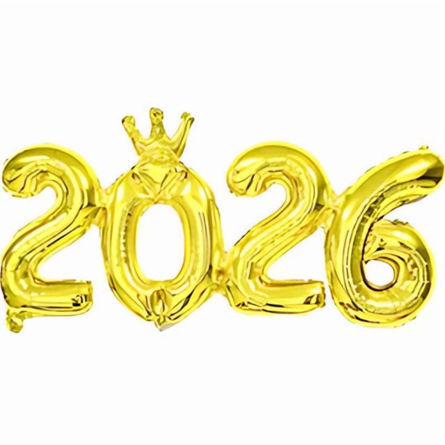 40 Inch 2026 Numbers Balloon New Years Eve Graduation Birthday Party Decorations