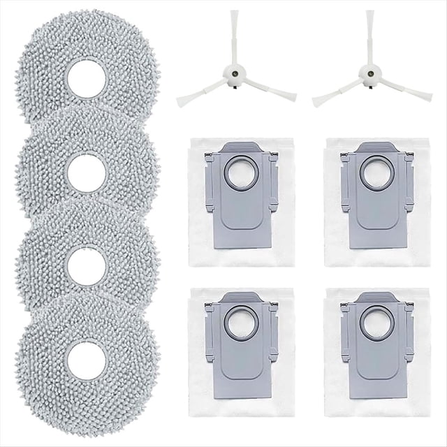 Para Q P10 Robot Aspirador Cepillo Lateral Paño de Mopa Bolsas de Polvo Piezas de Repuesto Accesorios