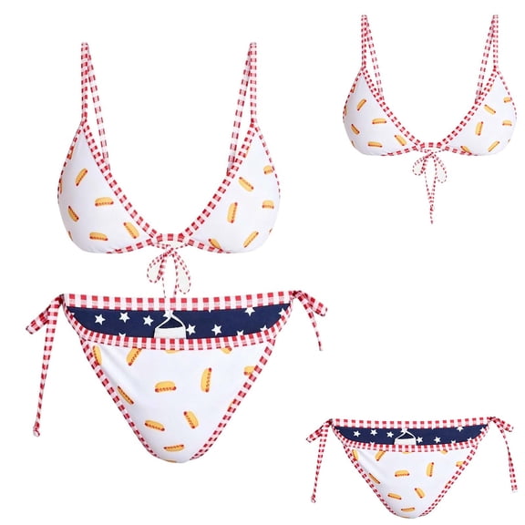 HVOBTTY Summer Women's 2 Piece Bikini Swimsuit Set Classic Solid Color Sport Bathing Suits for Beach Pool Use