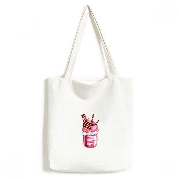 Chocolate Biscuits Ice Tote Canvas Bag Shopping Satchel Casual Handbag