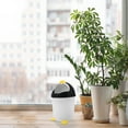 thumbnail image 3 of Mini bote de basura con forma de pingüino, con tapa, de plástico, para escritorio, elegante y pequeño, para cocina, 3 of 8