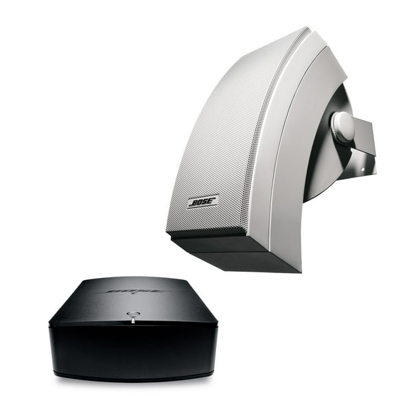 Bose Pair Of Outdoor Environmental Speaker With Bracket In Black Nebraska Furniture Mart