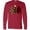Red, variant on Inktastic Three Christmas Trees in Plaid and Leopard Print Long Sleeve T-Shirt