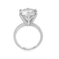thumbnail image 3 of Bague de Fiançailles Solitaire en Diamant Rond 4 ct en Or Blanc 14 K, 3 of 3