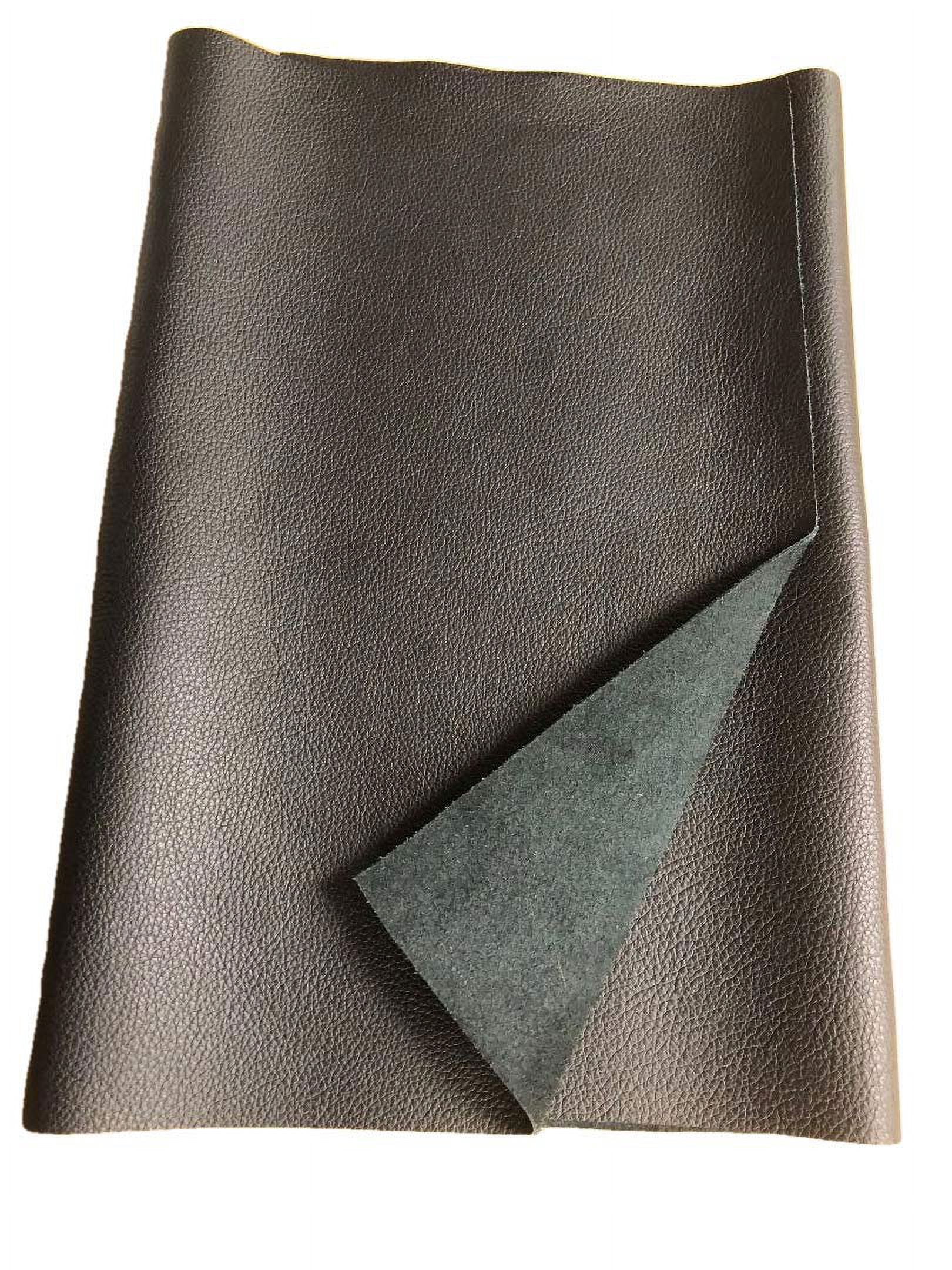 LEATHER HIDES - COW SKINS VARIOUS COLORS &amp; SIZES (BLACK, 10 Square Foot)
