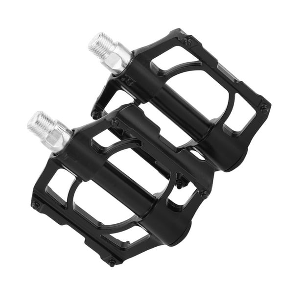 Unique Bargains Cycling Bike Pedal, 9/16" Spindle Plastic Pedals Black for Road Mountain BMX MTB Bike