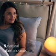 thumbnail image 3 of Philips Wake-Up Light Réveil avec Simulation de Lever de Soleil Coloré et Veilleuse à Décoloration au Coucher du Soleil, Blanc (HF3520), 3 of 7