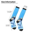 thumbnail image 3 of Saiise Bluey Funny Socks Men Women Boys Kids Adults Novelty Graphic Crew Tube Socks Crazy Design Casual Dress Socks for Sports,Running,Travel, 3 of 7