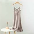 thumbnail image 2 of Tranfacy Chemises de Nuit pour Femmes, Chemises de Nuit Grande Taille pour Femmes, Robe de Nuit Décontractée et à la Mode pour Femmes, Couleur Unie, Col Rond Grand, 2 of 4