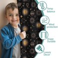 thumbnail image 3 of Blackout Kids Curtains,Black Gold Sun Moon Planet Star Pattern Childrens Insulated Curtains Set Of 2,Bedroom Essentials,Toddler Room Decor 42x54in(106x137cm), 3 of 5