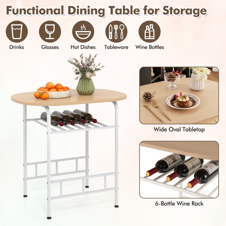 Finihen Dining Set, Dining Table Set, 3 pcs Home Kitchen Bistro Pub Dining Table 2 Chairs Set, for Home, Restaurant, Tan Finihen Dining Set, Dining Table Set, 3 pcs Home Kitchen Bistro Pub Dining Table 2 Chairs Set, for Home, Restaurant, Tan