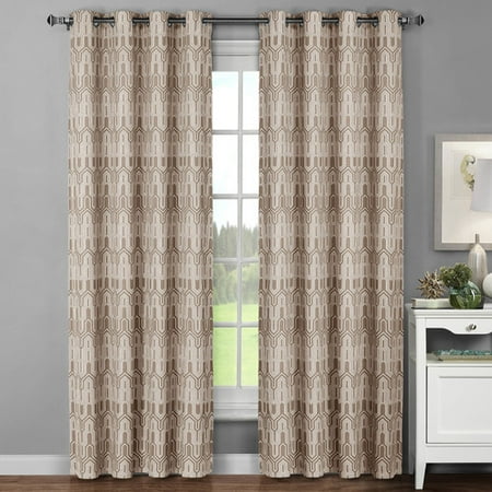 Juneau Printed Cotton Extra Wide 104 X 96 Grommet Curtain Panel