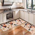 thumbnail image 3 of Kitchen Rugs Sets Of 2,Beige Chicken Watercolor Pattern Anti Fatigue Kitchen Mat Rugs Non Slip Washable,Decorative Kitchen Floor Mats for Kitchen,Sink,Laundry,17"X47", 3 of 5