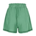 thumbnail image 4 of Workout Shorts Women Fashion Spring Summer Solid Color High Waist Pocket Loose Fit Wide Leg Bermuda Cargo Board Gym Mint Green Bottoms Sizes L, 4 of 7