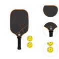 thumbnail image 4 of Pickleball 1 Paddle With 2 Pickle Balls For Practice Beginners Orange - Sporting Goods - Tennis & Racquet Sports, 4 of 5