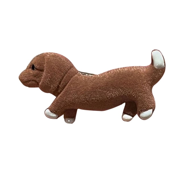 Horquilla para niña con diseño de perro salchicha, pinzas para el pelo con flequillo lateral, accesorio para el pelo, regalo de Año Nuevo