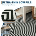 thumbnail image 5 of Hasoo Modern Geometric Area Rug for Living Room Washable 5' x 7' Non Shedding Neutral Indoor Decor Carpet, Black, 5 of 5