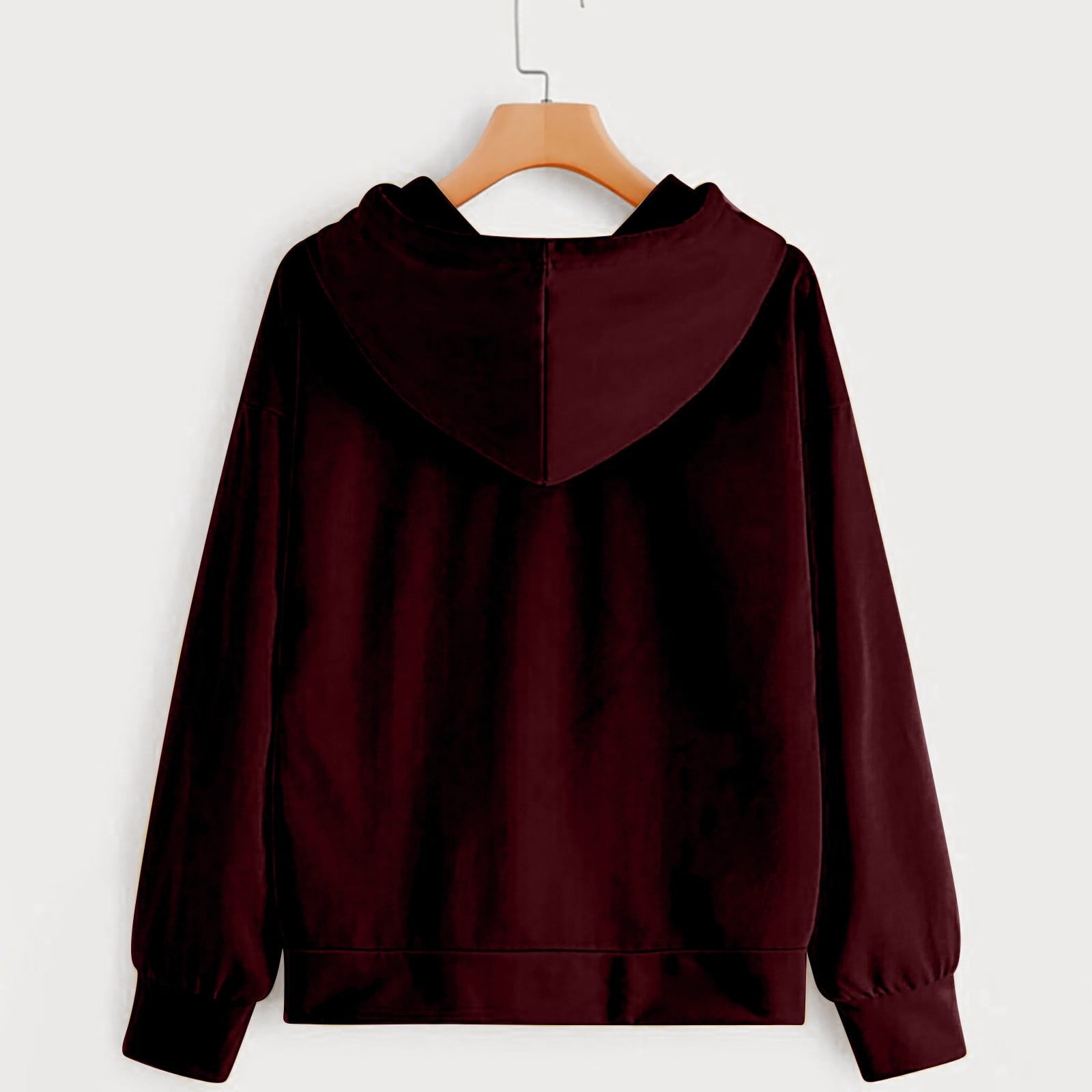 Sweat-shirt à Capuche Pour Femme - Pull D'automne/hiver Doux, Avec Poche Kangourou Et Cordon - Coupe Décontractée, Confortable - 8