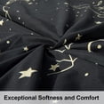 thumbnail image 3 of Organictune 2 Piece Microfiber Printed Duvet Cover Set, Ultra Soft and Breathable Comforter Cover Set with Hidden Zipper and Pillow Sham, Constellation Pattern, Twin, 3 of 5