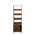 thumbnail image 4 of Aukfa Tall Nightstand with Bookshelf, Bed Side Tables, Bedside Table for Bedroom/Office,Brown, 4 of 8