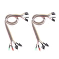 thumbnail image 1 of Cable de alimentación de la caja de la computadora 2xCable Desktop Caja de Computadora Atx Switch Hdd Led Light Magideal Cable de alimentación de la caja de la computadora, 1 of 7