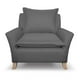 thumbnail image 1 of Sillón Victoria Sofamatch Tela Quantum Patas Natural gris oscuro, 1 of 7