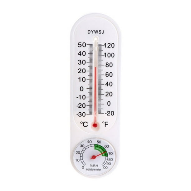 Station météo blanche avec température et hygrométrie à poser ou à accrocher