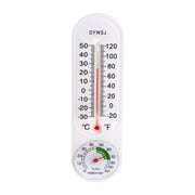 Indoor Vertical Thermometer Hygrometer Wall-mounted Household Greenhouse Temperature and Humidity Meter for Room Temp