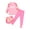 Pink, variant on Sholeno Unisex Kids Rash Guard Swimsuit UV Sun Protection Long Sleeve Swimwear 3 Piece Bathing Suit Black 4-5