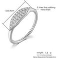 thumbnail image 2 of NUNCAD 14K Gold Plated Slim Signetgeometry Ring Pave Cubic Zirconia Stackable Rings Size 5 -10, 2 of 5