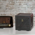 thumbnail image 3 of Stackable Wooden Cargo Crate Style Storage Chest, 3 of 8