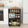 thumbnail image 3 of Slim Storage Cart, Rolling Narrow Kitchen Cart on Wheels for Small Place, 3 of 19
