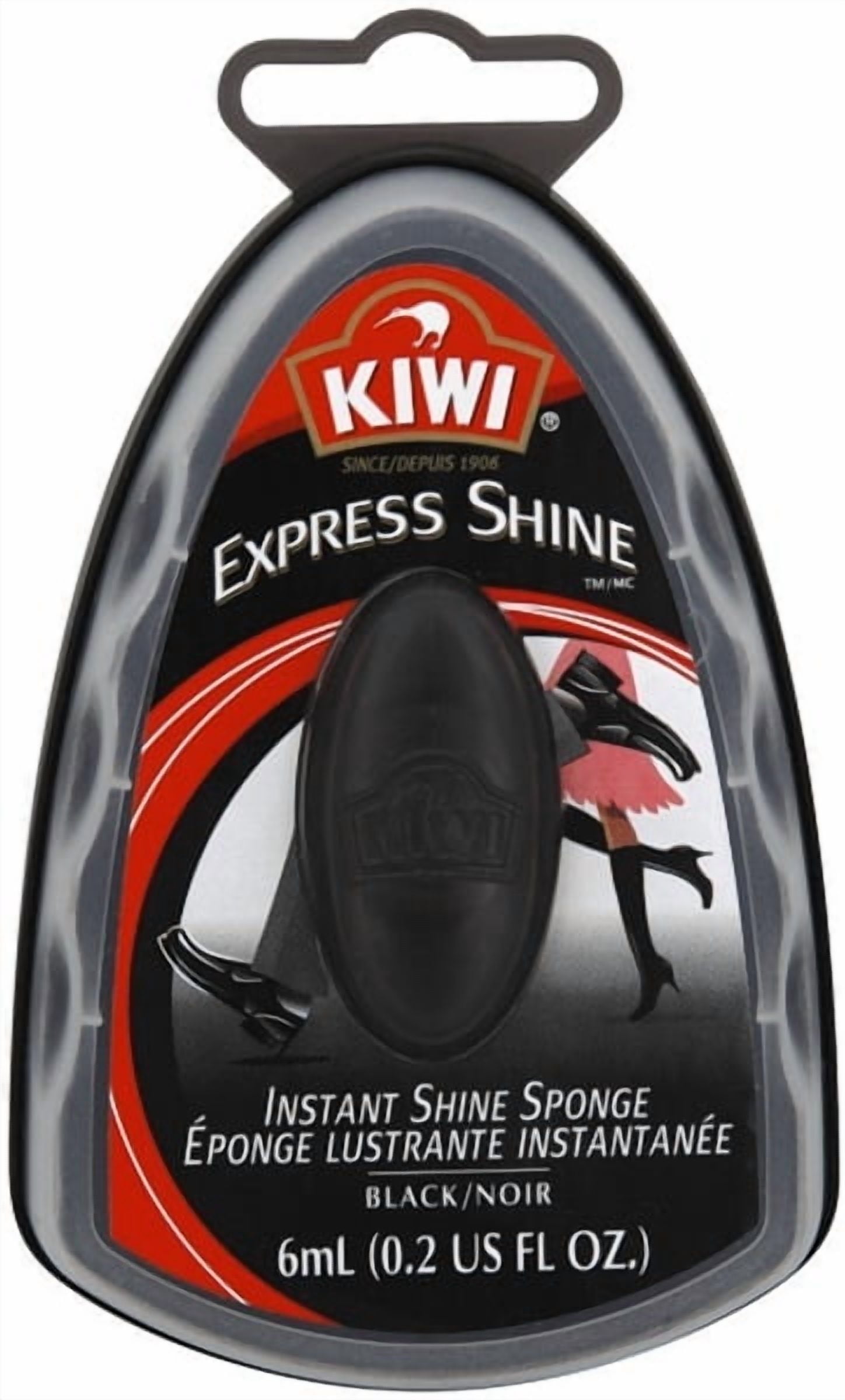 KIWI Instant Shine Wax Shoe Polish, High Gloss, Nourishment