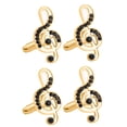 thumbnail image 1 of MasteelfCA 2 Pairs Note Sleeve Buckles Shirt Sleeve Cufflinks Men Rhinestone Buttons, 1 of 8