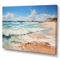 thumbnail image 2 of Designart "Coastalbeachsand Sandy Serenity Painting V" Landscapes Canvas Print, 2 of 5