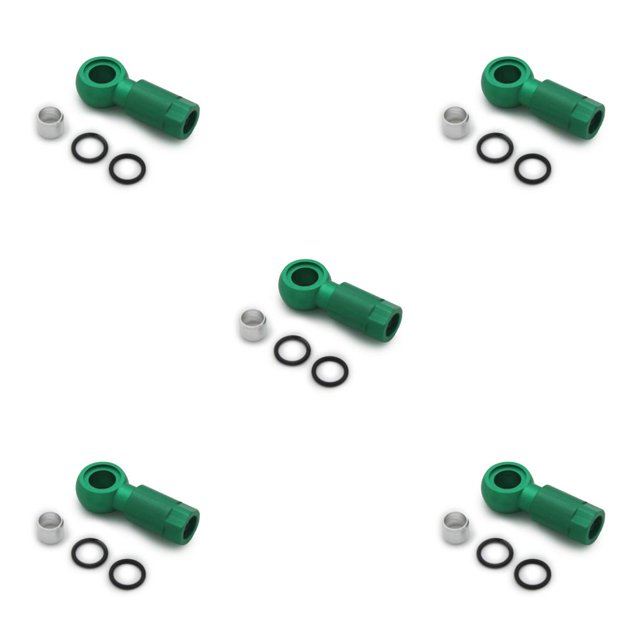 QualitChoice Oil Needle Olive Heads Disc Brake Hose Connector Accessories Replacing Parts Replacement for SLX/XT/XTR/BH-90 Green 5Set