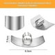 thumbnail image 2 of Protectores de dedos para cortar, protectores de dedos de acero inoxidable, protectores de cuchillos para cortar, trocear y rebanar, protectores de pulgar para herramientas de cocina., 2 of 5