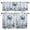 Blue, variant on 3 Piece Kitchen Curtains and Valances Set Blue Crab Coastal Cafe Curtains 24 Inch Length Beach Starfish Nautical Coral Botanical Valance & Tier Curtain for Living Room Bedroom 54"x18"+27"x24"*2