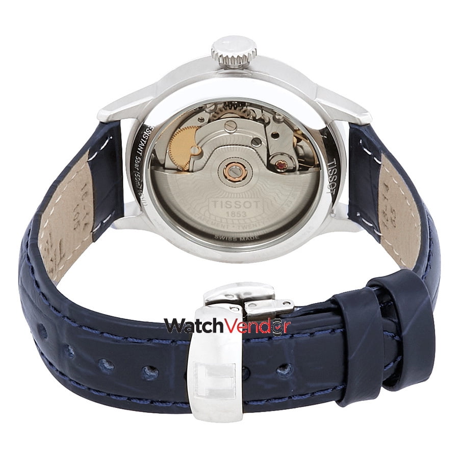 TISSOT POWERMATIC 80 BLUE DIAL LEATHER 