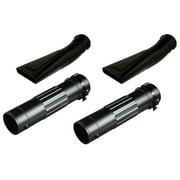 Makita (2) 125729-8 Blower Extension Tube & (2) 451753-8 Flat End Nozzle Replacement Parts for BHX2500CA