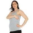 thumbnail image 4 of Kindly Yours Women's Maternity Cotton Spandex Nursing Racerback Tank Top, Sizes S to XXXL, 4 of 6