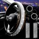 thumbnail image 4 of Juego de fundas universales para volante de coche con anilla de arranque para cinturón de seguridad, 4 of 5
