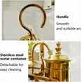 thumbnail image 4 of Miumaeov  Siphon Coffee Maker Kit, 400ML/13.5Oz Belgian/Belgium Family Balance Syphon Coffee & Tea Brewer Elegant Double Ridged Fulcrum with Tee Handle, 4 of 7