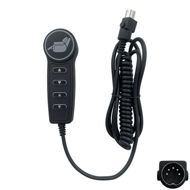 4 Button 5 Pin Remote Hand Control for Recliner Lift Chairs with USB A C and Backlight