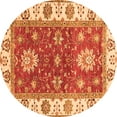 thumbnail image 1 of Ahgly Company Indoor Round Oriental Orange Traditional Area Rugs, 8' Round, 1 of 4