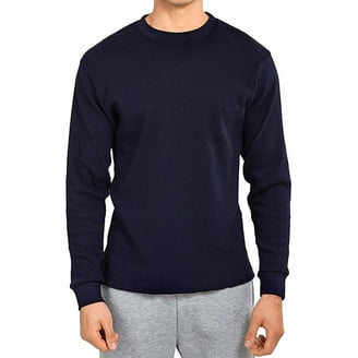 Men's Classic Waffle-Knit Heavy Thermal Top L, Black - Walmart.com
