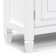 thumbnail image 3 of Simpli Home Connaught 51 inch Wide Solid Wood Traditional Entryway Storage Cabinet in White, 3 of 13