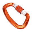 thumbnail image 4 of D Mosquetón Clip Aleación de Aluminio Auto Lock Heavy Duty D Ring Caribeener para Escalada Camping Naranja YUNYI BRAND  Deportes, 4 of 8